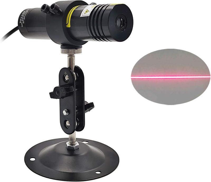 Laserlands Water Resistant Red Light Line Generator Projector for Stone Wood Feather Alingment 12V 24V Dia. 26mm - Image 1